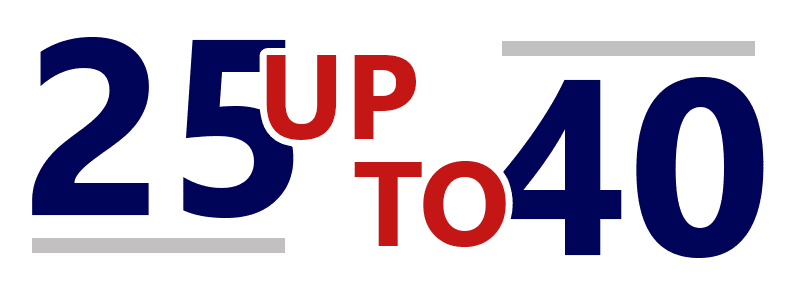 25 up-to 40