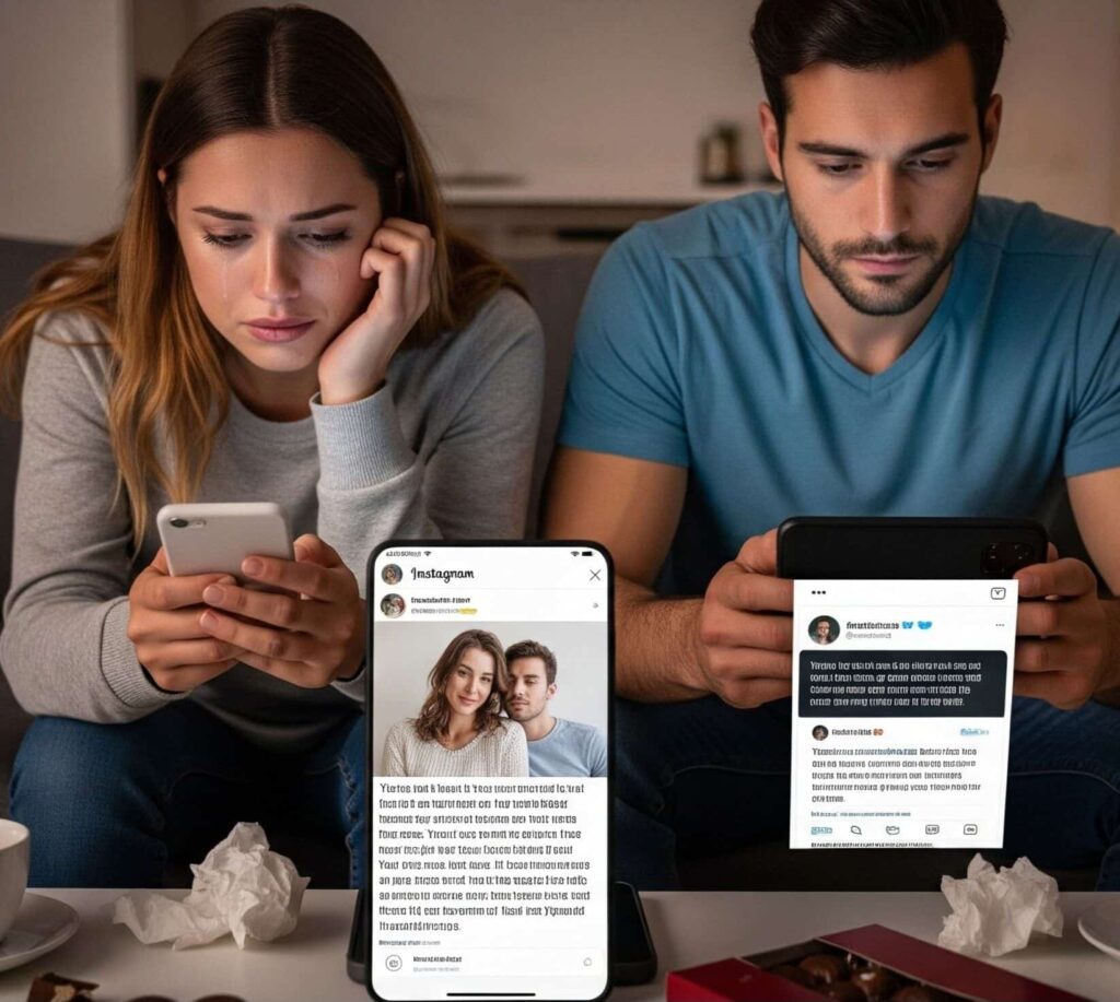 χωρισμός στα social media