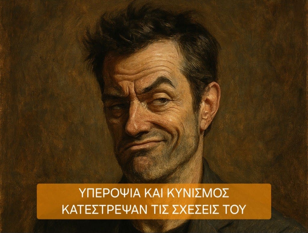 Υπεροψία και κυνισμός κατέστρεψαν τις σχέσεις του