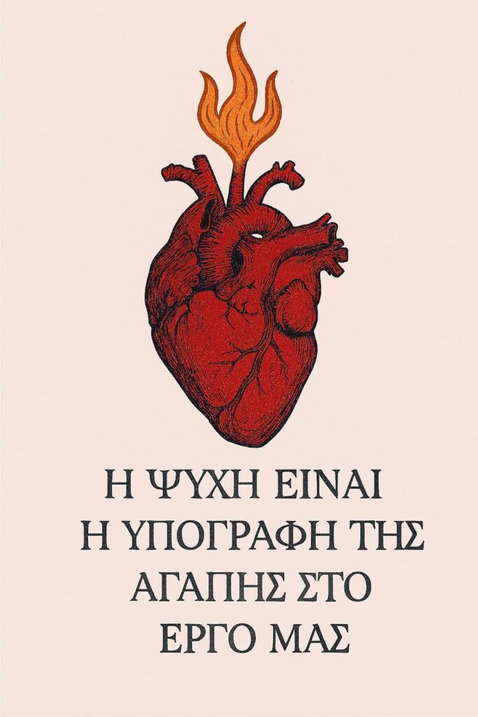 Η ψυχή είναι η υπογραφή της αγάπης